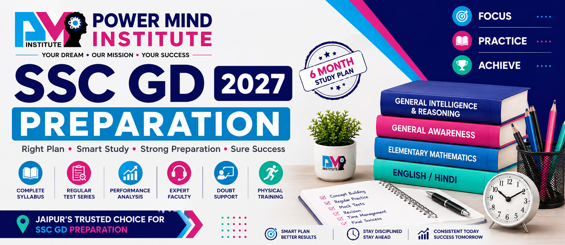 SSC GD 2027 Study Plan for Beginners: 6-Month Preparation Strategy