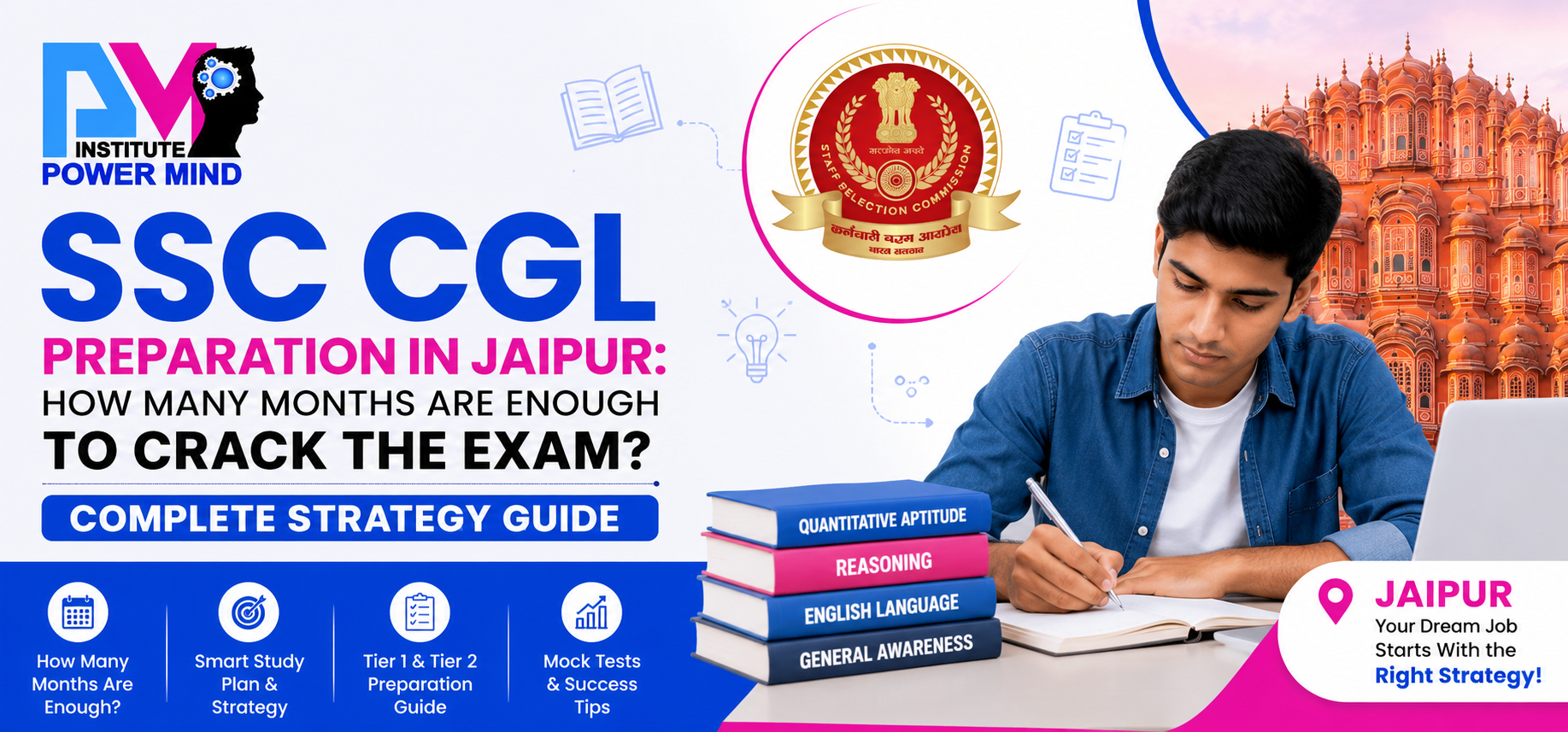 SSC CGL Preparation in Jaipur: How Many Months Are Enough to Crack the Exam? Complete Strategy Guide