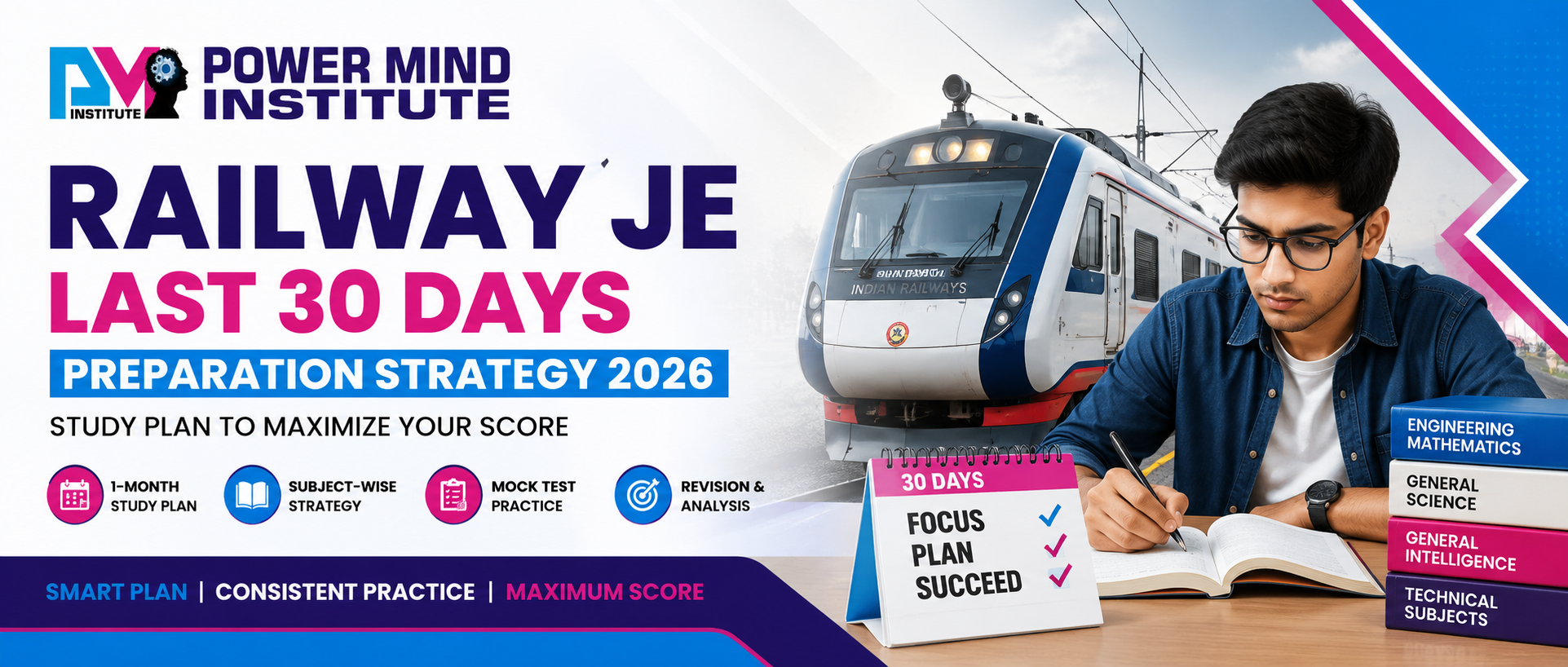 Railway JE Last 30 Days Preparation Strategy 2026: Study Plan to Maximize Your Score