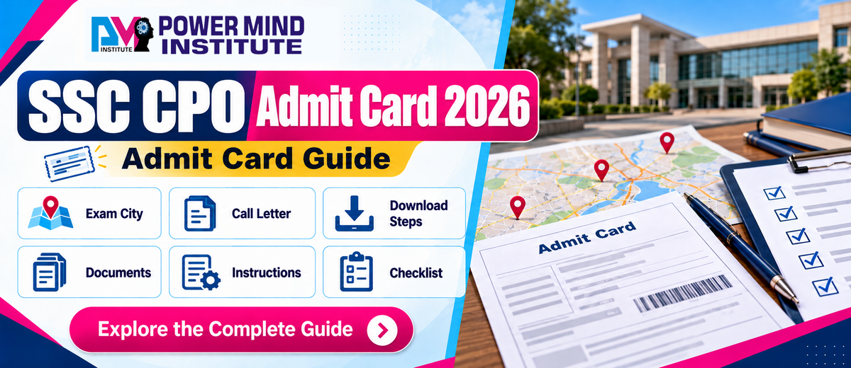 SSC CPO Admit Card 2026: Exam City Status, Hall Ticket Download Steps & Documents Checklist